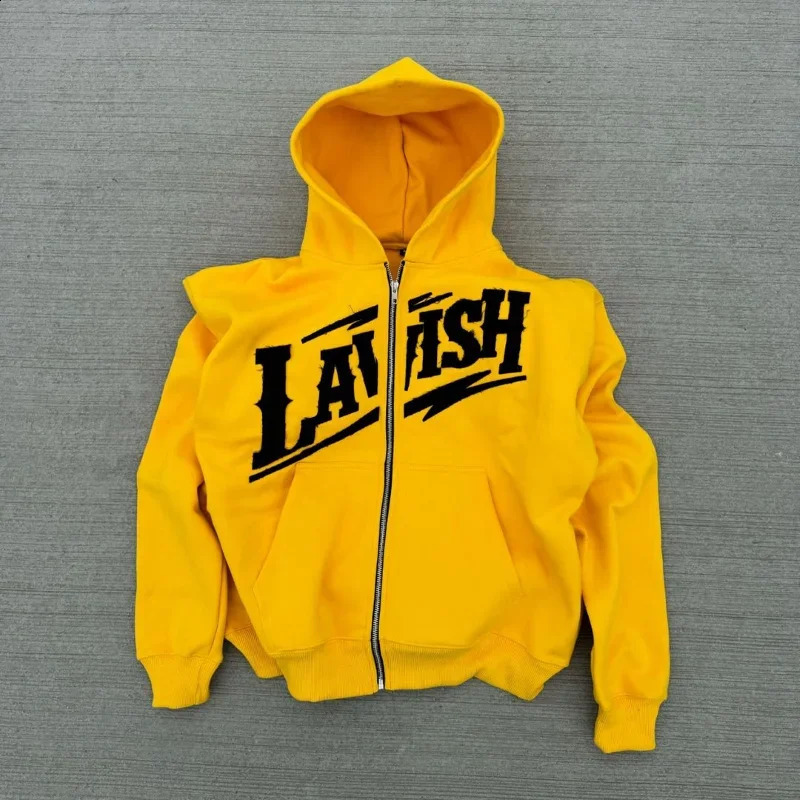 Y2K Hip Hop Retro Zipper Hoodie Letter Embroidered Hoodie Mens Street Fashion Loose Casual Sweatshirt Mens Top 250411