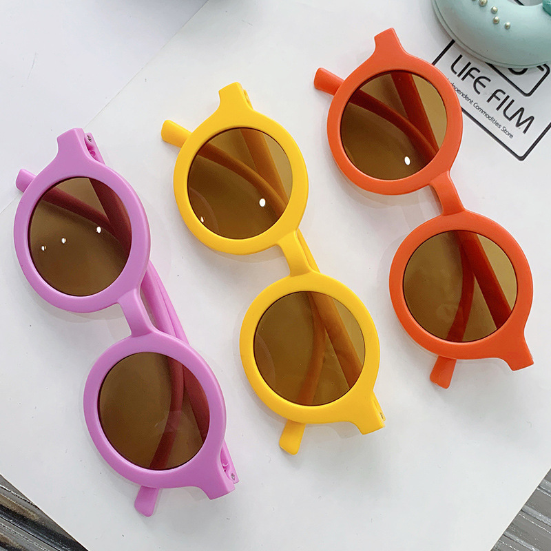 New round rainbow style children's decorative sunglasses baby one year old posing glasses versatile 1-8