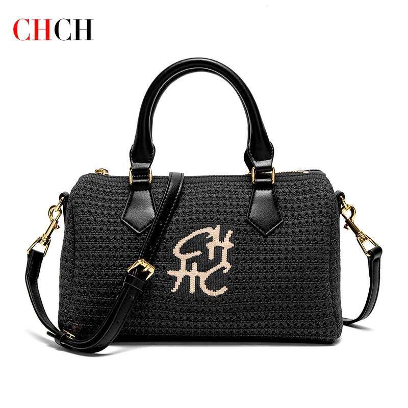 CHCH Women's Shoulder 2025 Summer New Fabric Handbag Travel Vacation Beach Bag Wallet