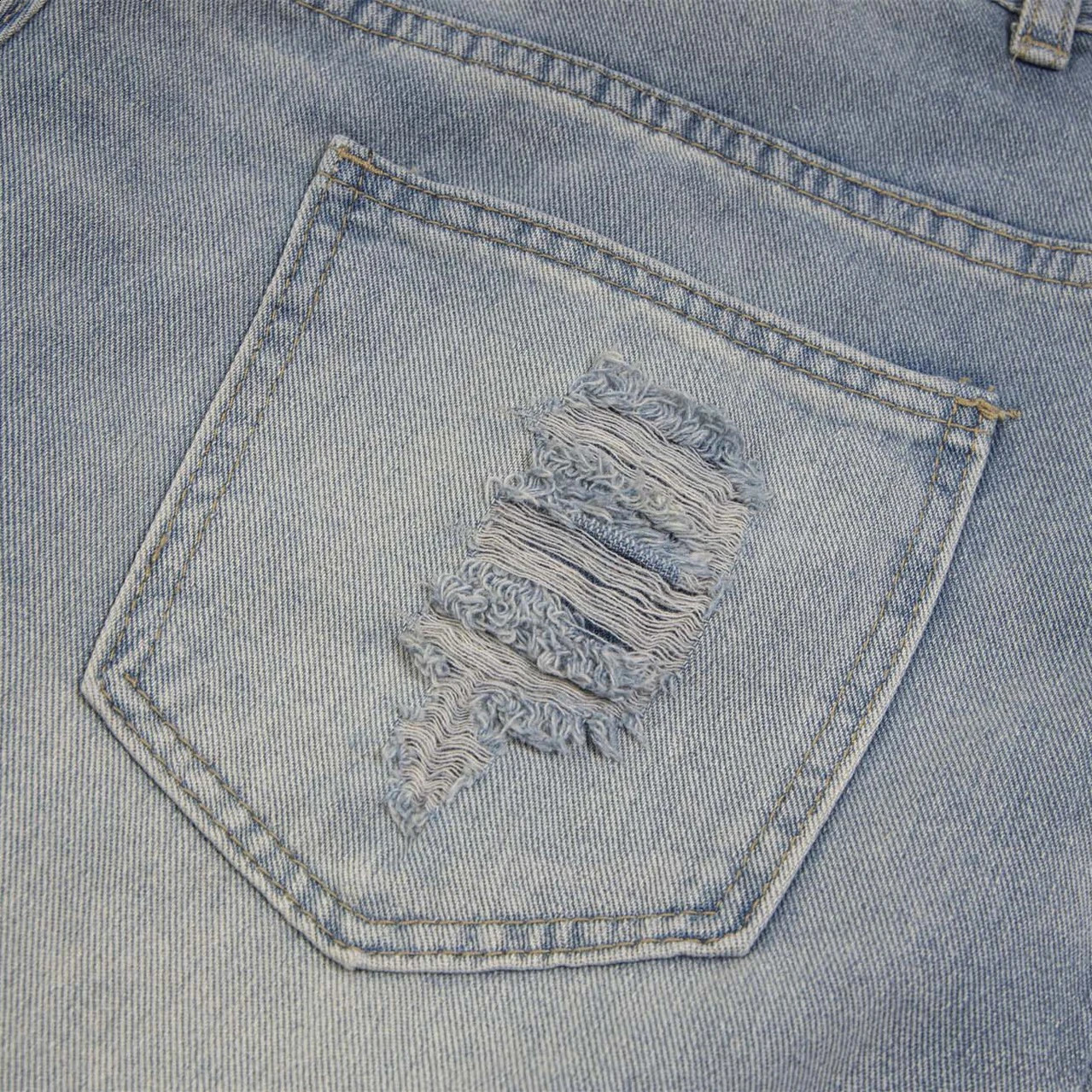 Rhinestone Hole Distressed Jean Shorts for Men Women Harajuku Streetwear Hip Hop Denim Short Pants Retro Shorts 250411