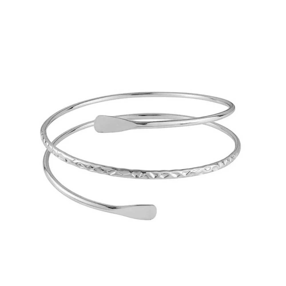 Open Upper Arm Cuff Armband Women Bangle Bracelet Pulseras Acero Inoxidable Para Mujer Stainless Steel Jewerely Joyera Mujer C250411