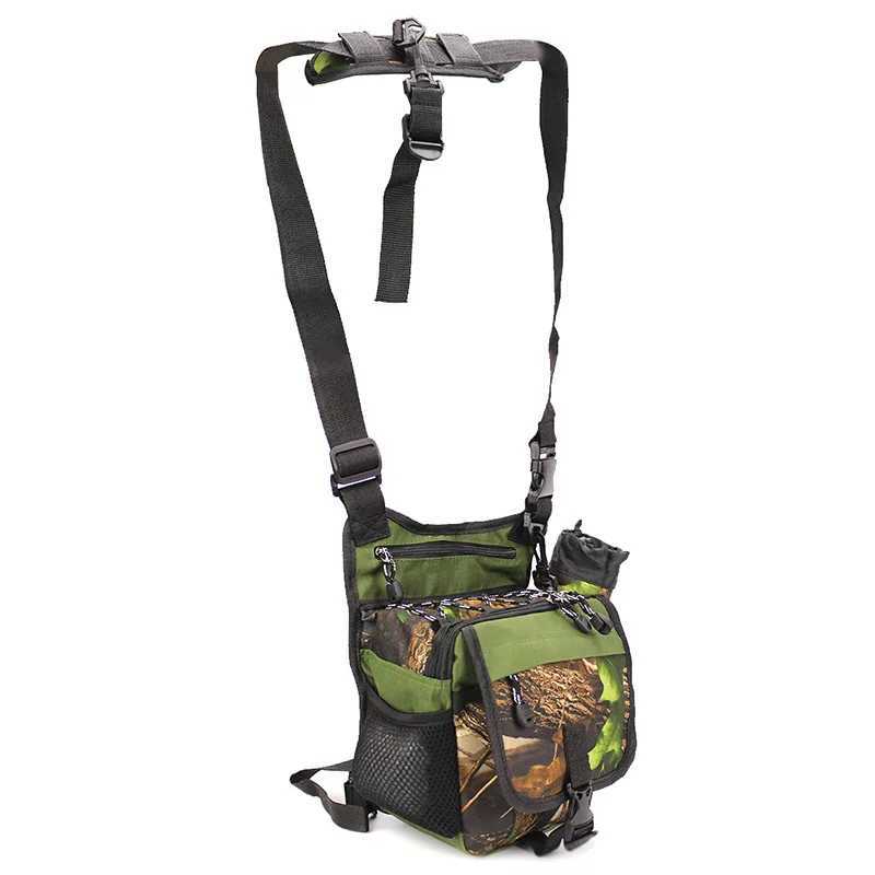 Fishing Bag Rod Hanging Multi-purpose Lure Waist Bags Square Camoflage Lure Tackle Storage Shoulder Messenger Nylon Bags Z250411
