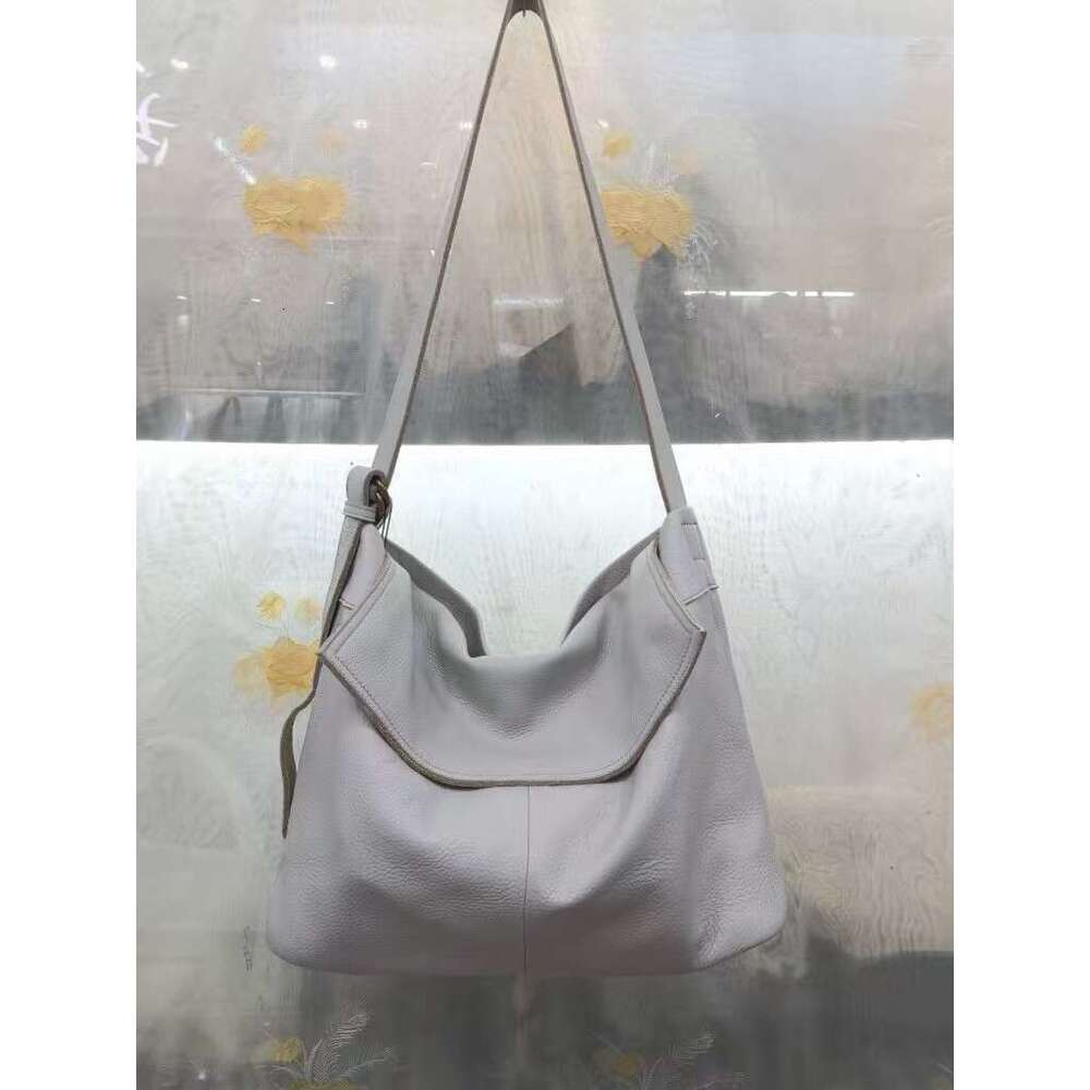 Luxury bag designer niche top natural soft leather Satchel Beach Bags slouchy casual women Totes large capacity shoulder messenger bag
