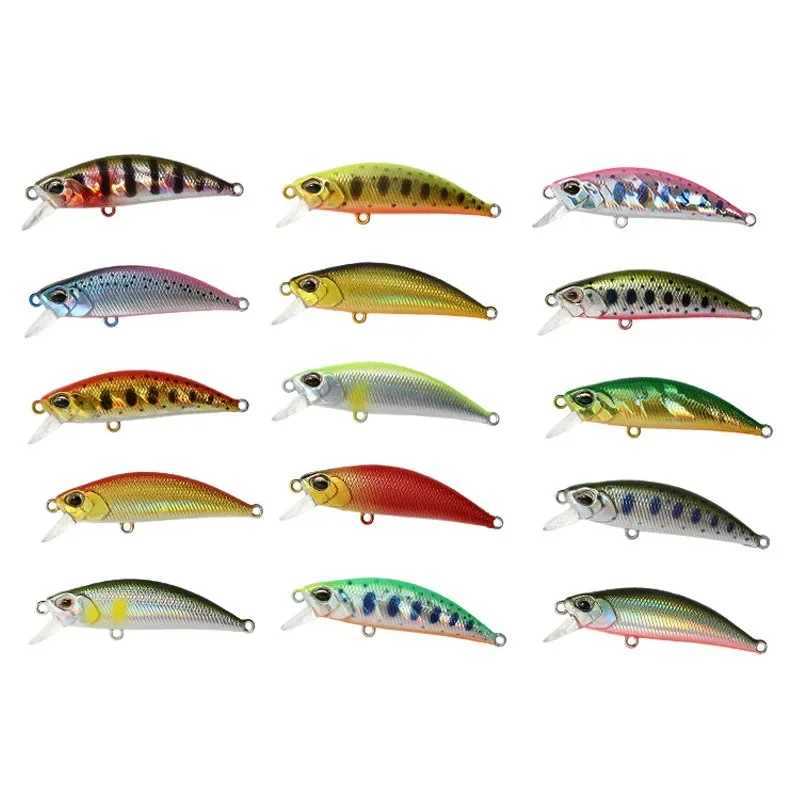 1PCS Minnow Fishing Lure 3D Eyes 50mm 5g Plastic Hard Bait Artificial Lures Wobbler Crankbait Winter Sea Fishing Bass Tackle Z250411