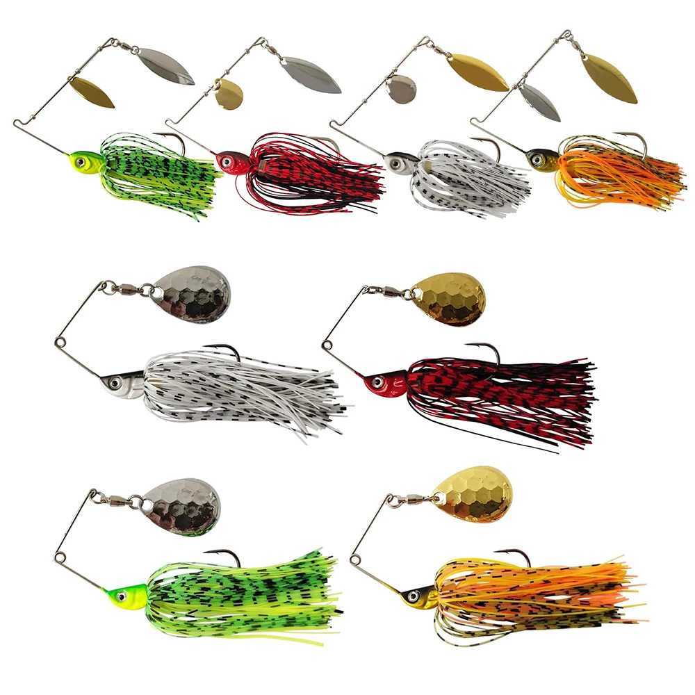 Eupheng Spinner Bait Spoon Wire Bait 3.5g-14g Bass jig Chatter bait Fishing Lure Spinnerbait Pike Bass Fishing Tackle Z250411