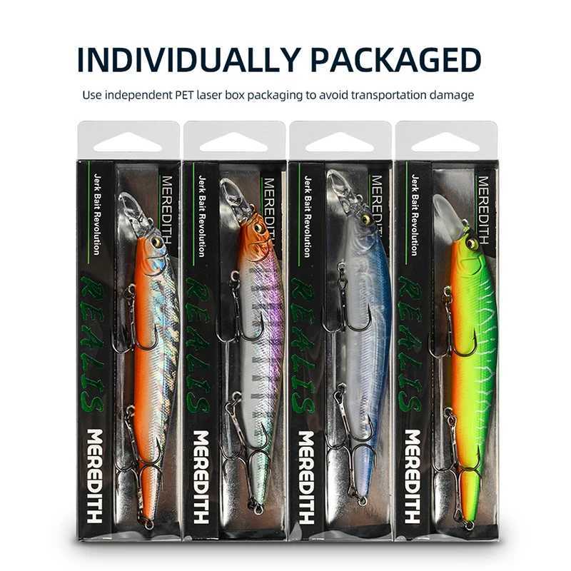 MEREDITH ITO SHINER-115SP Tungsten Weight System Top Fishing Lures Minnow Wobbler Quality Fishing Tackle Hooks For Fishing Z250411