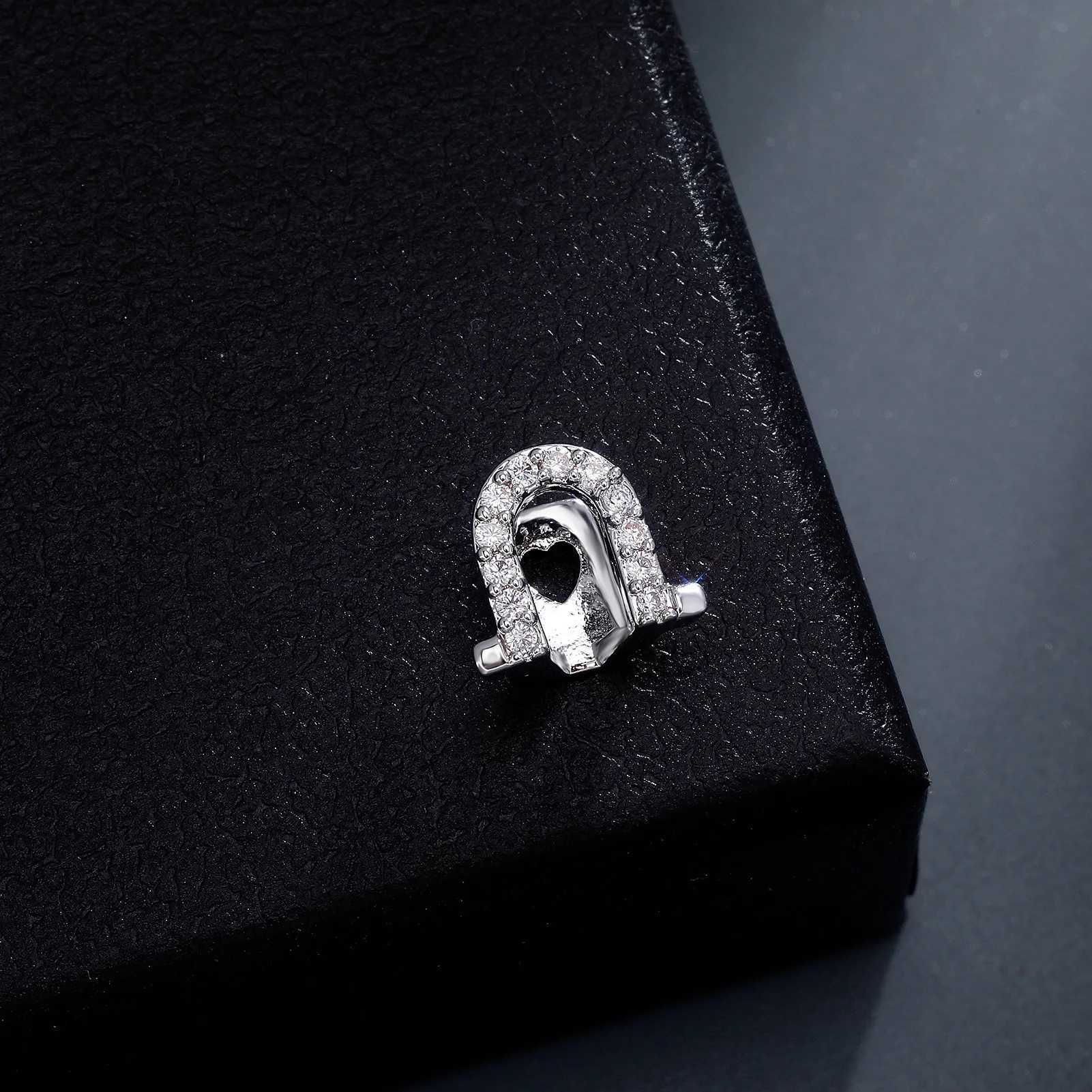 TOPGRILLZ Single/Double Hollow Zirconia Grilz 14K Gold Plated CZ Stone Green Flower Design Womens Jewelry Tooth Cap W250412
