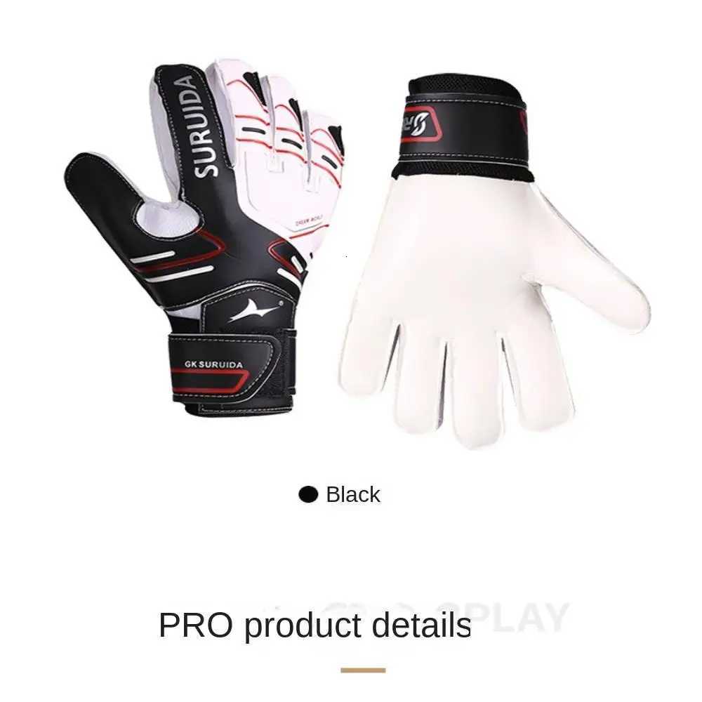 1 Pair Size 5-10 Goalkeeper Gloves Thickened Anti Slip Kids Football Goalie Gloves Latex Adjustable Game Goalkeeper GlovesW251112
