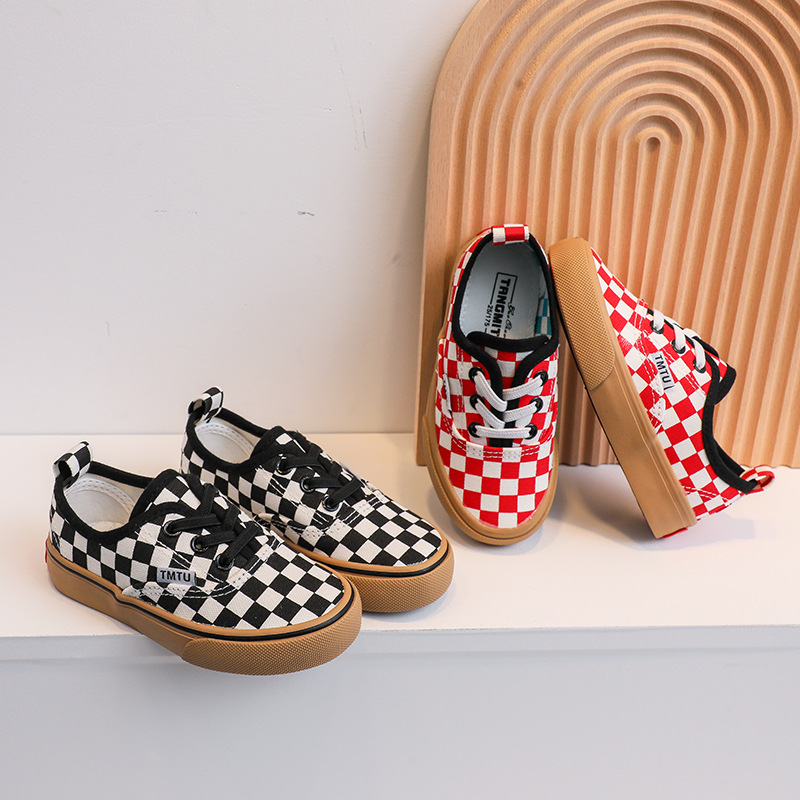 Children's Canvas Shoes 2025 New Fashion Kids Sneakers Breathable Kidszworld Boys and Girls Low-top Casual Shoes Size 25 - 37 K0246