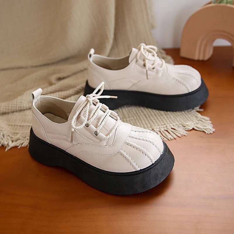 Women's Leathe Slip On Loafers Casual Soft Memory Foam Comfortable Light-Weight Dress Shoes for Lady