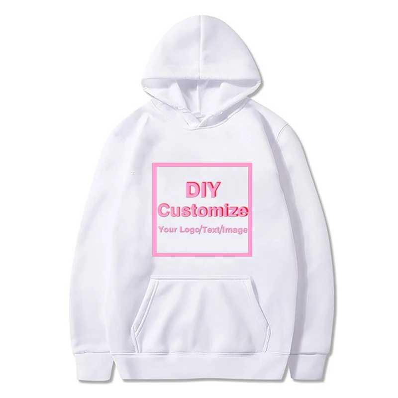 POD customization New Custom Hoodies DIY Text Image Print High Quality Clothing Customized Sport Casual Sweatshirt Size XS-4XL Christmas GiftT251112