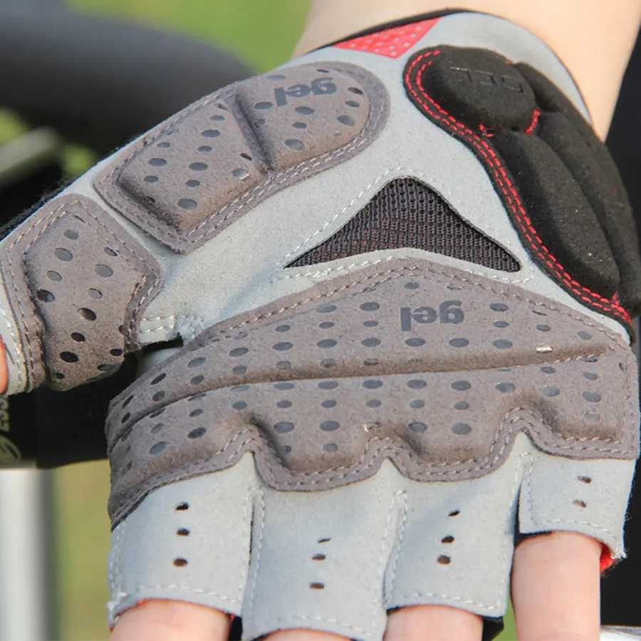 GUB Endurance Cycling Gloves Bicycle Bike Fingerless Gloves Silicone Half/Short Finger Extra Gel Gloves Double Gel-Vent PaddingC250412