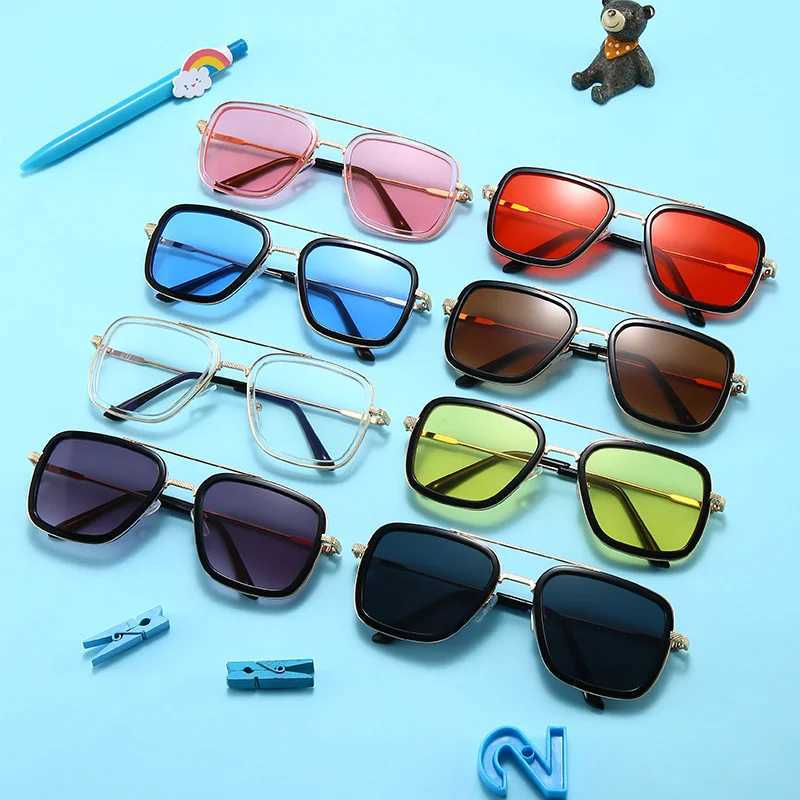 New Men Metal Square Sunglasses Male Classic Vintage Brand Sun Glasses Women Driving UV Protective Goggles UV400 EyewearC250411