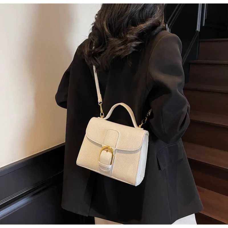 Classic Elegant Ladies Leather Messenger Bag Crossbody Handbag Shoulder Tote Luxury BrandW251111