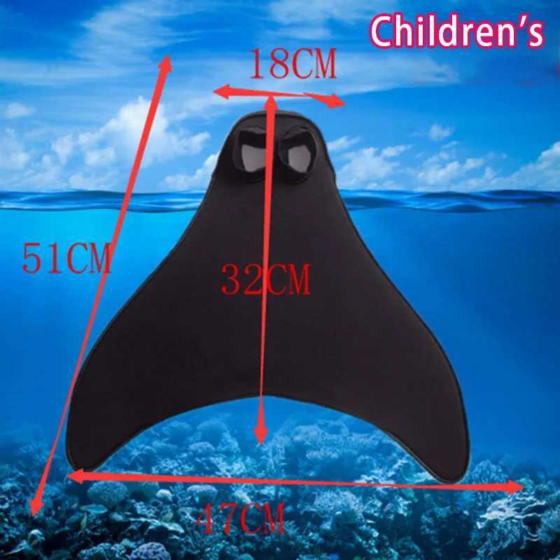 Swimming Mermaid Tail Collar Diving Swimming Fin Childrens Training AccessoriesY250412