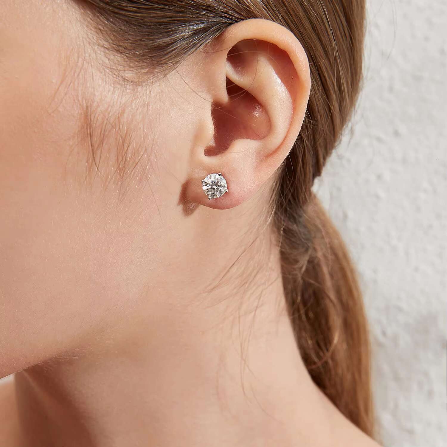 18k Gold Plated Moissanite Earrings 925 Sterling Silver Women Earrings Moissanite Diamond Earrings