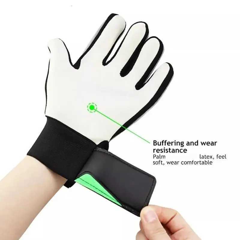 652F Latex Goalkeeper Gloves with Finger Breathable Soccer Goalie Gloves Sports Gift for Kids Youth and AdultW251112