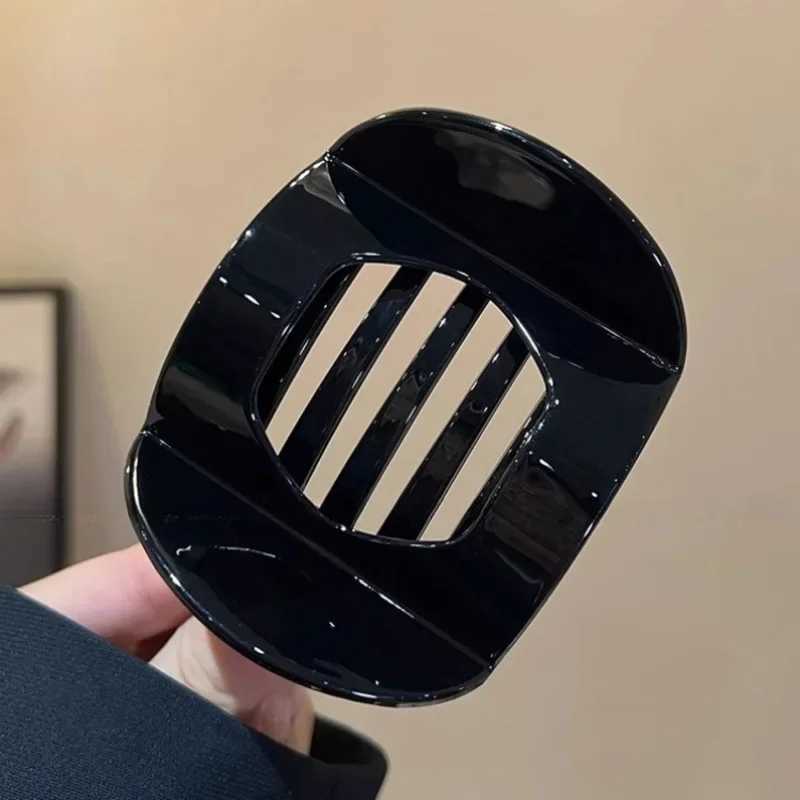 New Korean acetate hair clips hair clips accessories womens spoons spring clips leopard hair clips simple headclips Y2504012