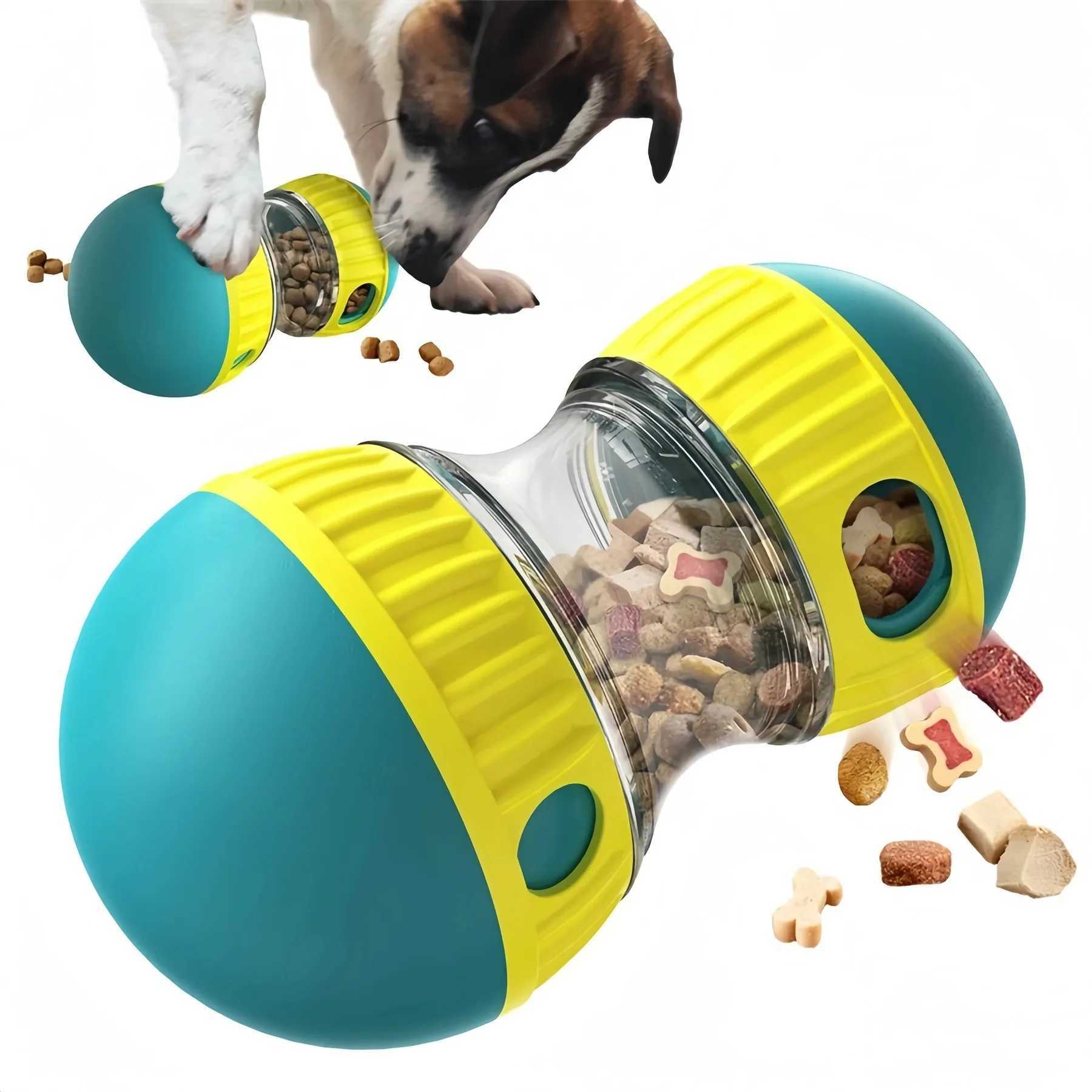 High Quality Dog toy drum funnel food ball elliptical track rolling ball slow feeding to protect stomach and increase intelligence pet supplies T25040