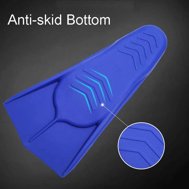 Silicone professional scuba diving fin short mens inflatable swimming fin childrens flip device setY250412
