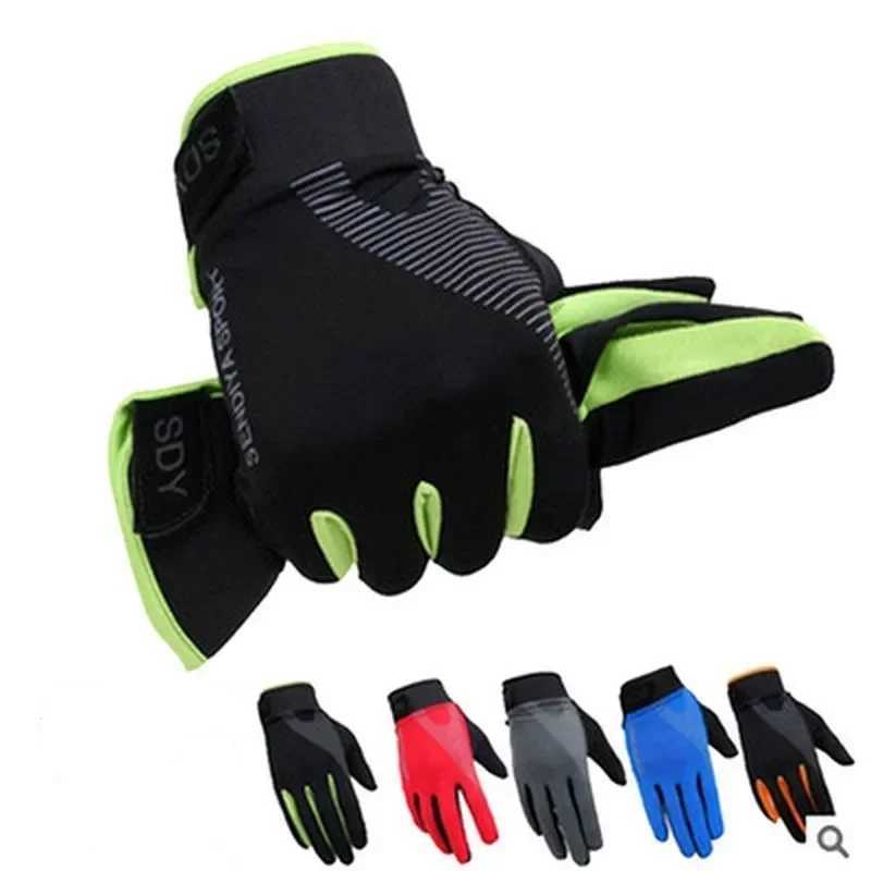 Men Cycling Motorcycle Gloves Full Finger Touch Screen Mtb Bike Bicycle Gym Training Fitness Gloves Outdoor Sports Fishing GloveC250412