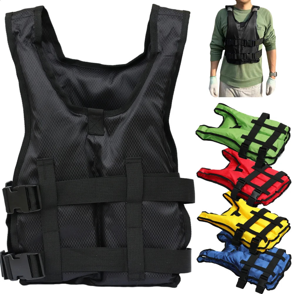Buoyancy Life Vest Adjustable Water Safety Vest Emergency Rescue Life Jacket for Kayaking Boating Surfing Drifting Safety 250411