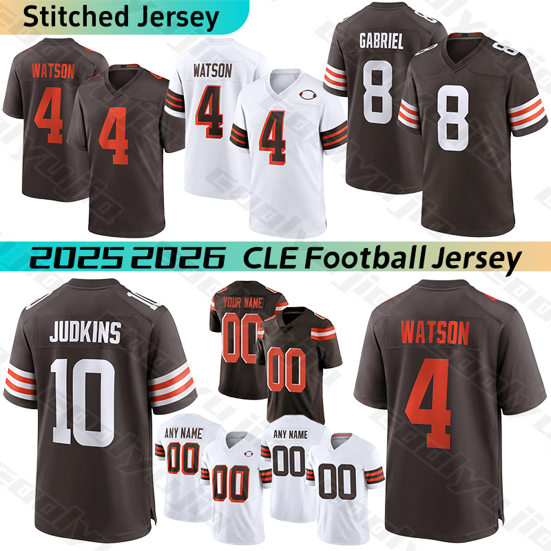Clevelandcity Brown jersey Myles Garrett Quinshon Judkins Dillon Gabriel Fannin Njoku Tillman Graham Jeudy Watson Brownsjersey Collins Bitonio football jerseys