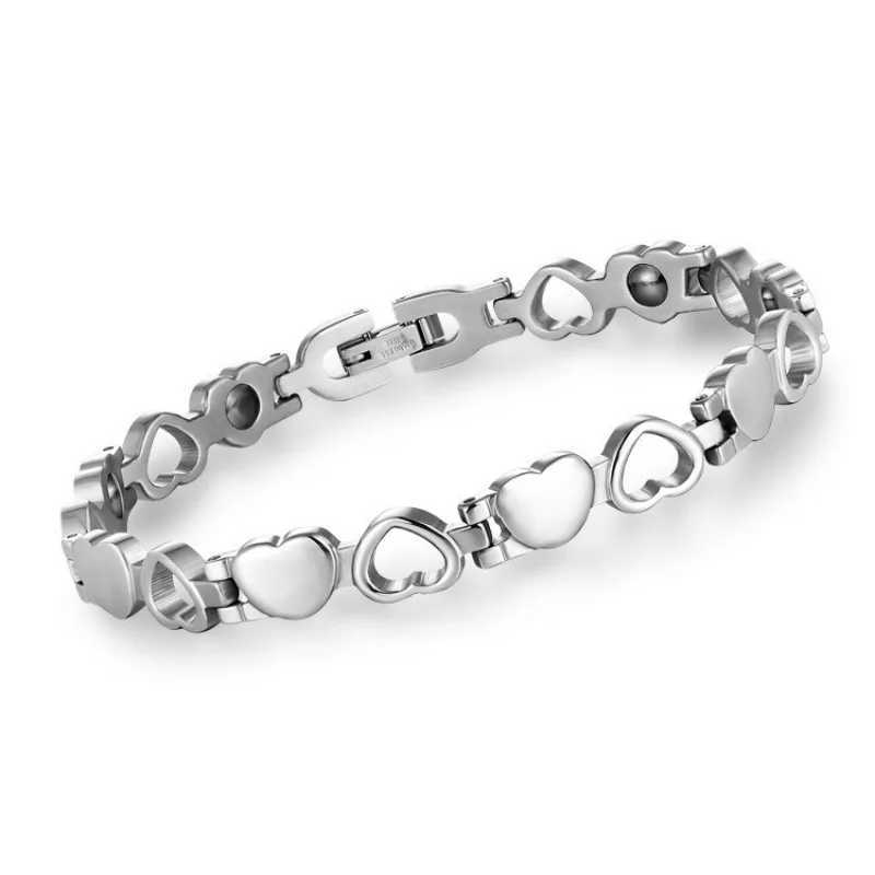Love Magnet Health Care Womens Bracelet Health Care Magnetic Weight Loss Anti-Fatigue Therapy Bracelets Energy Jewelry 1PCC250411