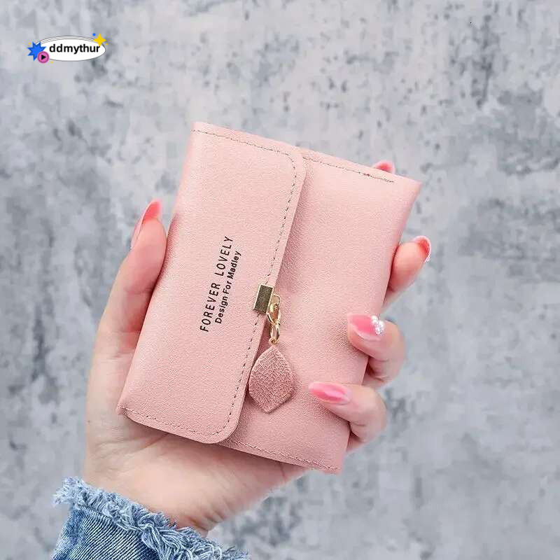 Fashion Short Wallets PU Leather Women Tassels Hasp Small Wallet Trend Coin Purse Ladies Card Holder ddmythur