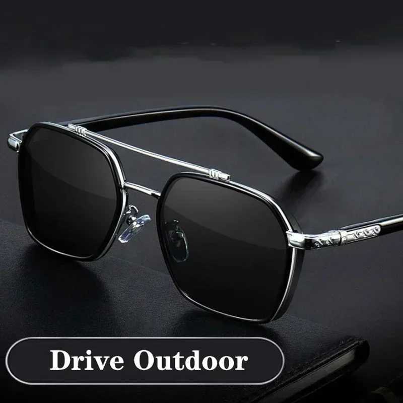 Retro Steampunk Sunglasses Men Polarized Brand Designer Driver Safety Goggle Outdoor Eyewear Man Shades UV Protection OculosC250411