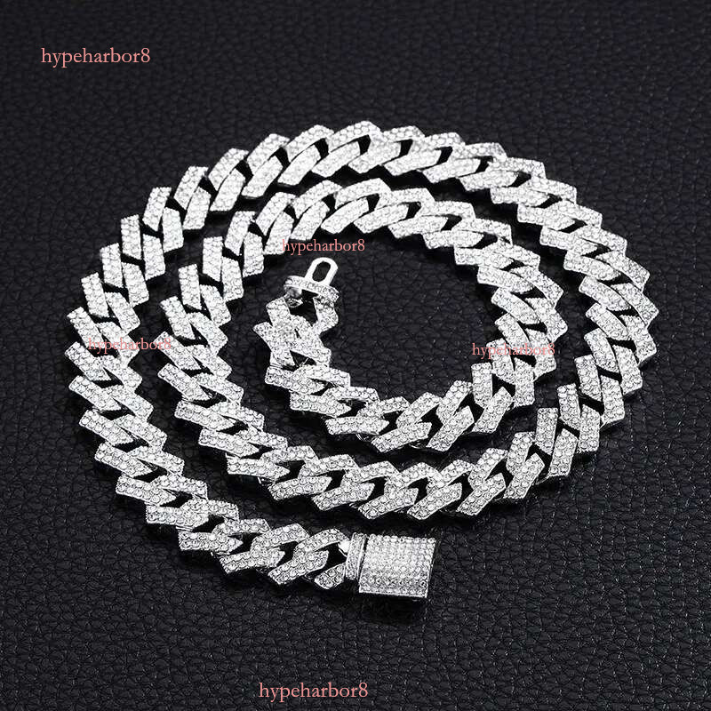 vvs moissanite cuban k chain for men 15MM wide 2 row prong iced out dia necklace rapper rock personalize hip hop mens jewelry woman gift
