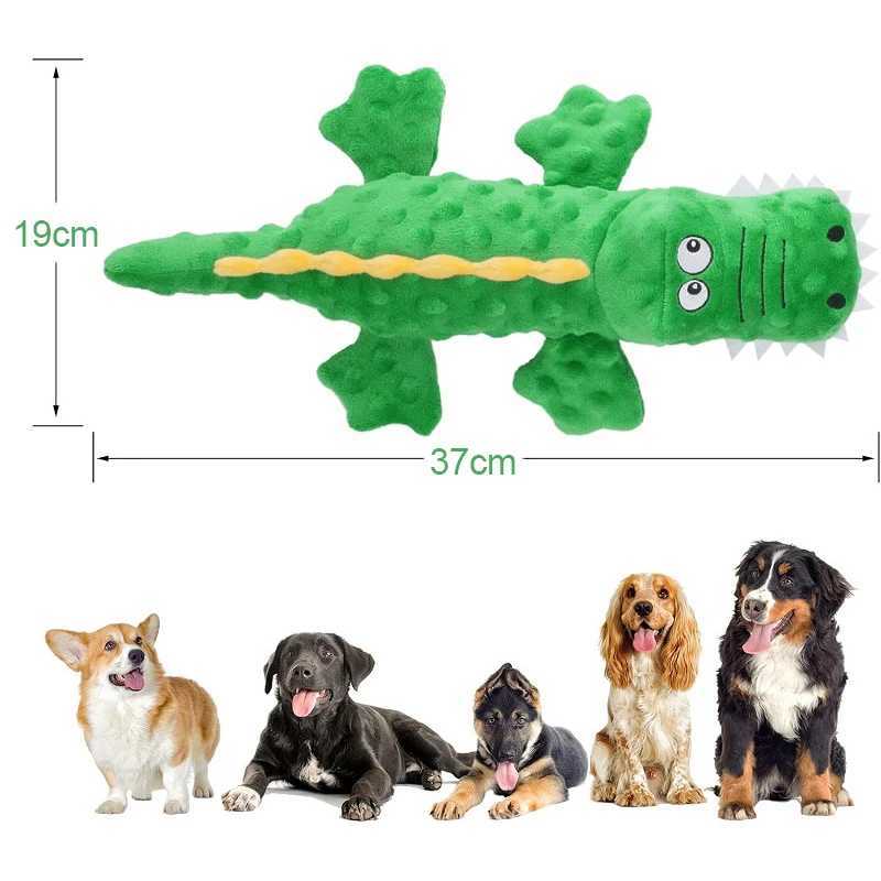 High Quality Plush dog toy crocodile squeeze pet toy for small medium and large dogs interactive dog teeth cleaning chewing toys pet supplies T2504012