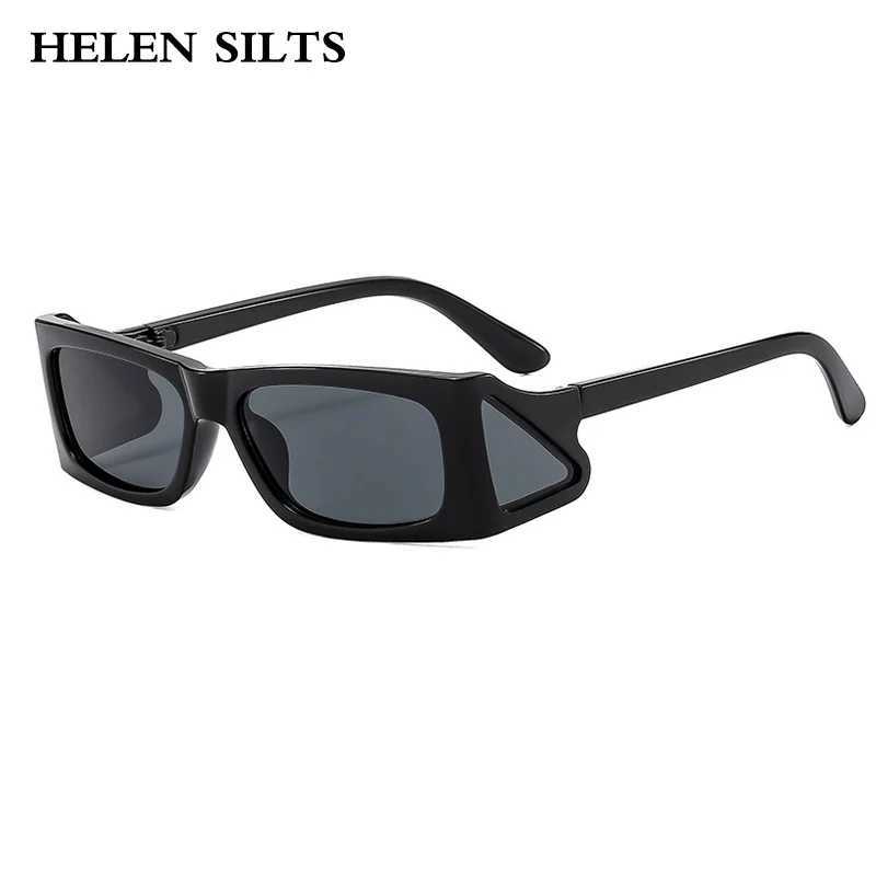 Unique Small Square Sunglasses Fashion Retro Brand Designer Clear Ocean Lens Trending Punk UV400 Sun Glasses for Men And WomenC250412