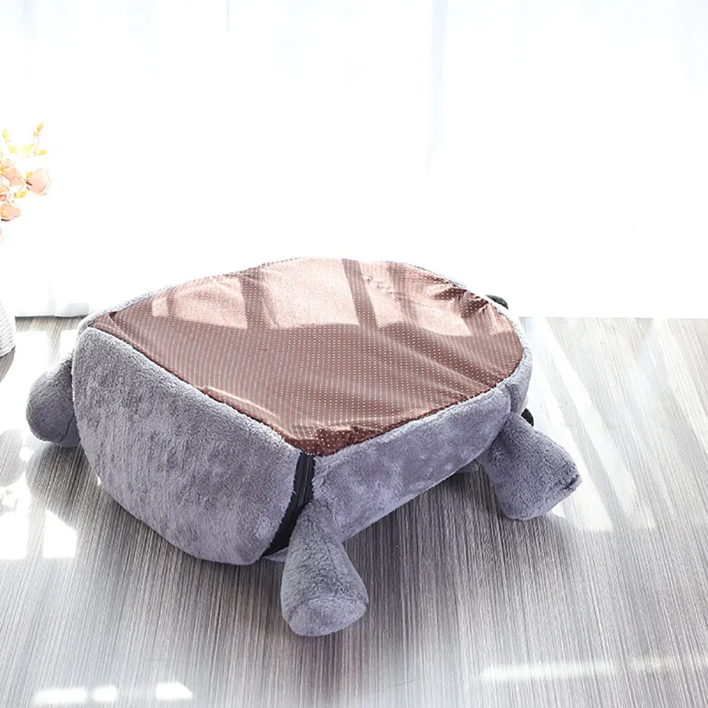 Cute Cat Soft Cave Bed Funny Mice Shape Kitten House With Two Playing Ball Toys Warm Nest Pet Cats Sleeping Mat