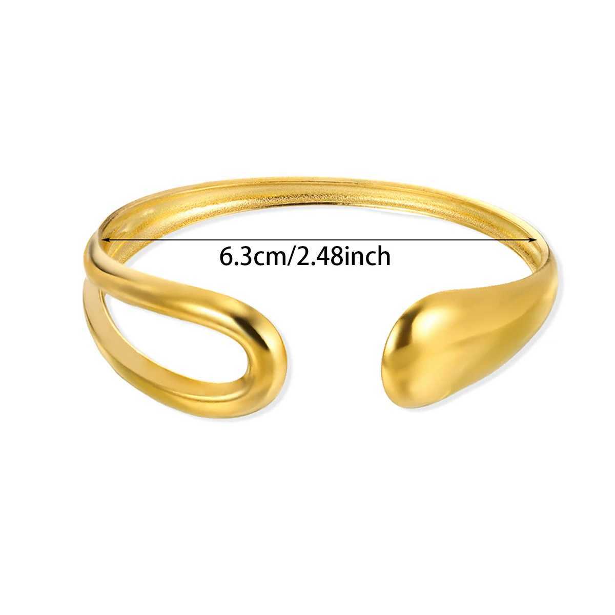 Stainless Steel Bracelet New Novelty Creative Chic irregular Carving Engraved Bracelet For Women Jewelry exquisite party giftsC250411