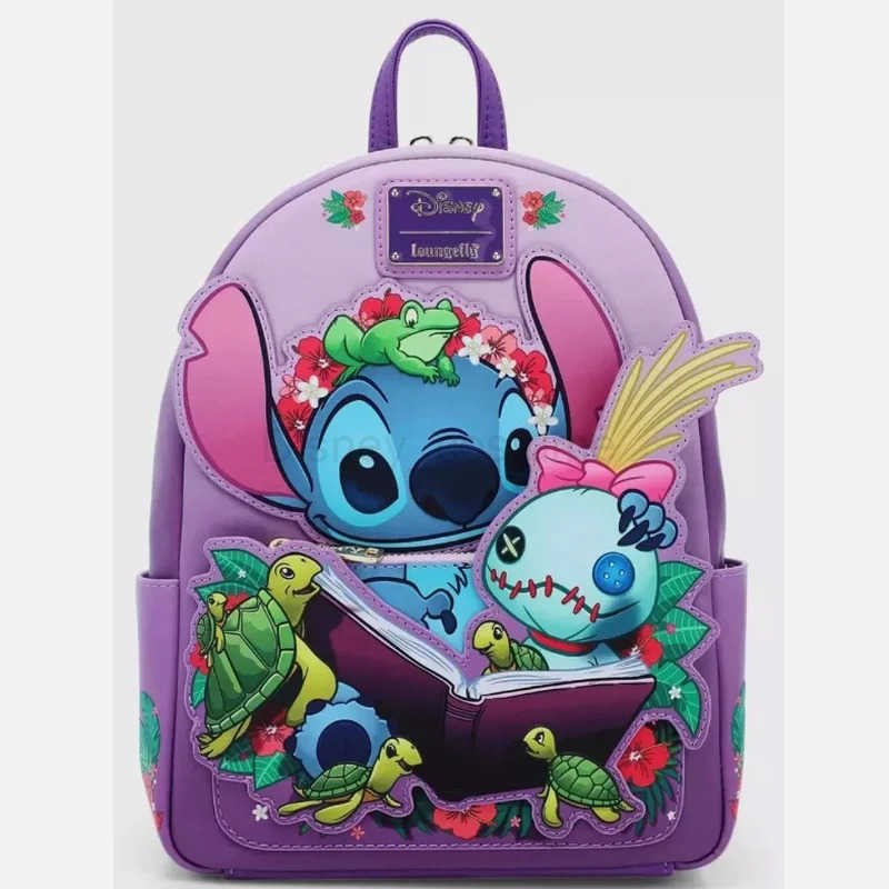 Disney Loungefly Backpack Lilo Stitch Backpack Cute Cartoon Girl Backpack Elementary School Backpack For Girlfriend Gift X250412