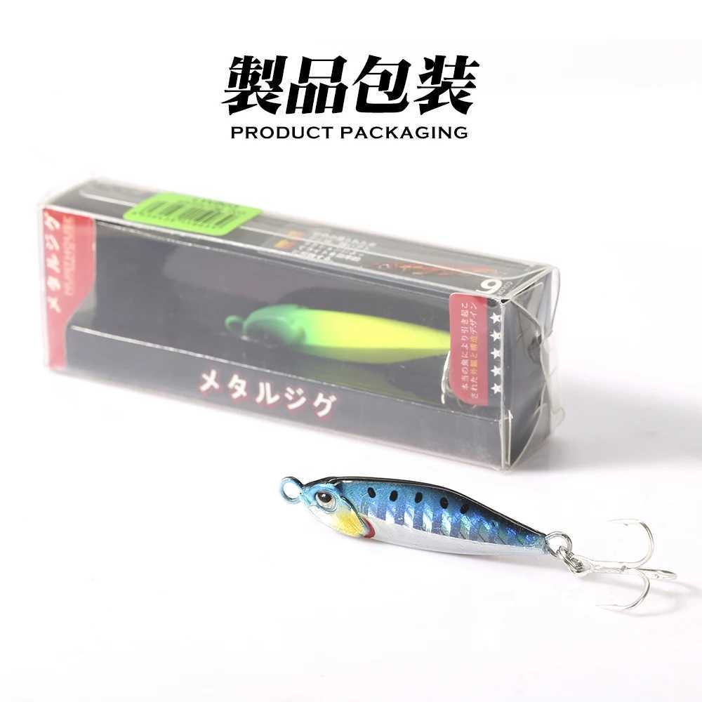 Hunthouse Metal Jig Fishing Lure Slow Sinking Hard Bait Micro Pitch Spoon Jigging 5g 7g 10g 15g 20g Casting Pike Fish Tackle Z250411