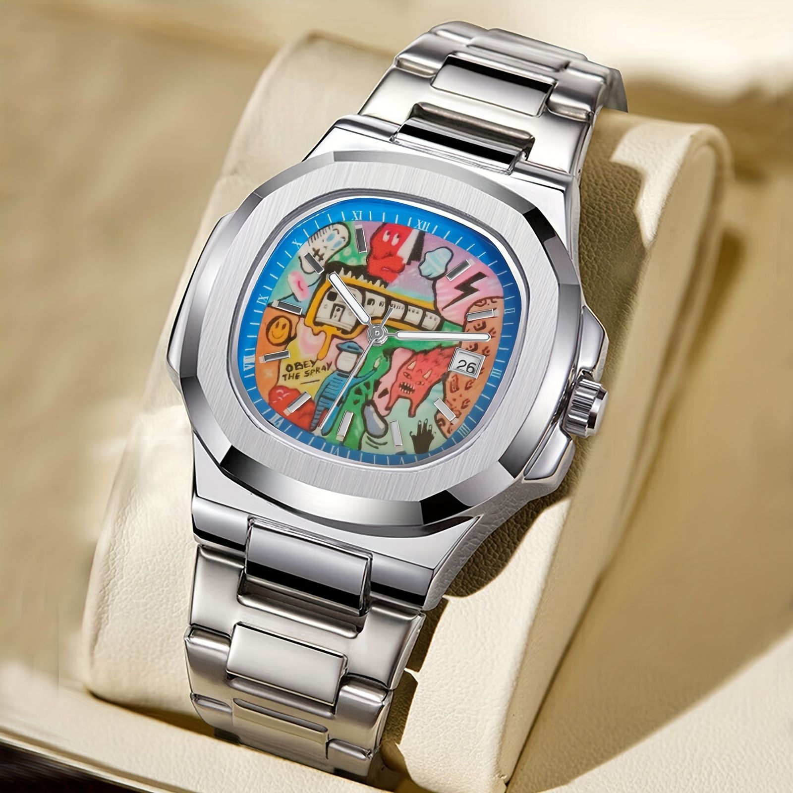 Wristwatches Robot Mazinger Z Quartz Watch Goldorak Neat Couple Wrist Watches Po Stainless Fishing Wristwatch