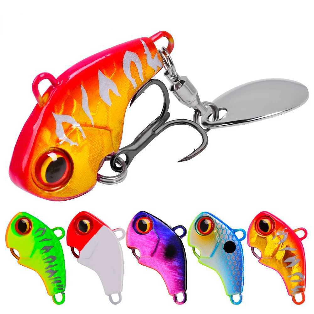 Fishing Lures Wobble Rotating Metal Vib Vibration Bait Winter Fishing 6g 15g 28g Artificial Hard Baits Spinner Spoon Lure Pesca Z250411