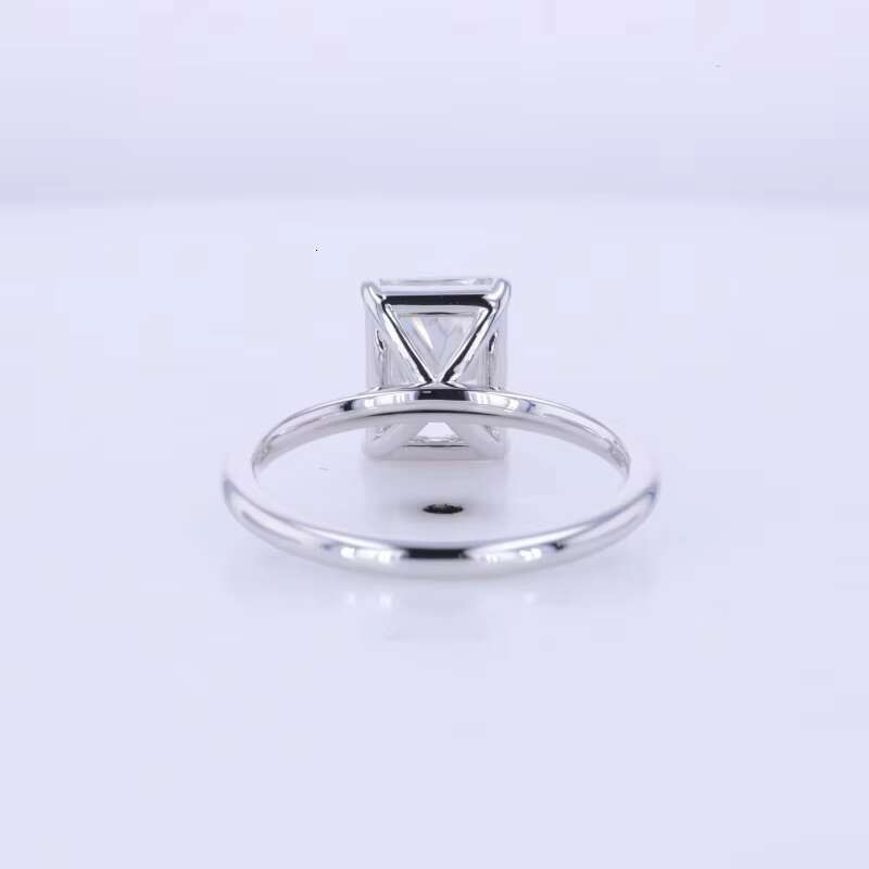 Starsgem Hand Made Jewelry 7*9mm Radiant Cut Moissanite 14k 10k White Gold Moissanite Engagement Ring Women Fine Rings