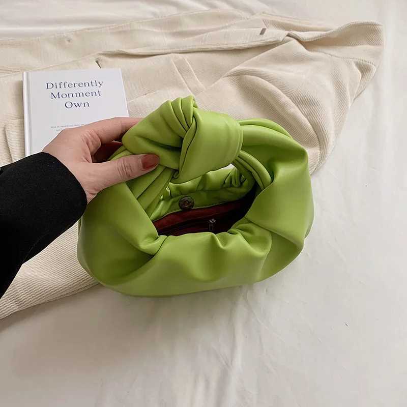 2023 Fi Tramp Bag Luxury Designer Handbag Brand Womens Handbag Knotted Handbag Purple Green Pu Leather Womens BagXJ250412