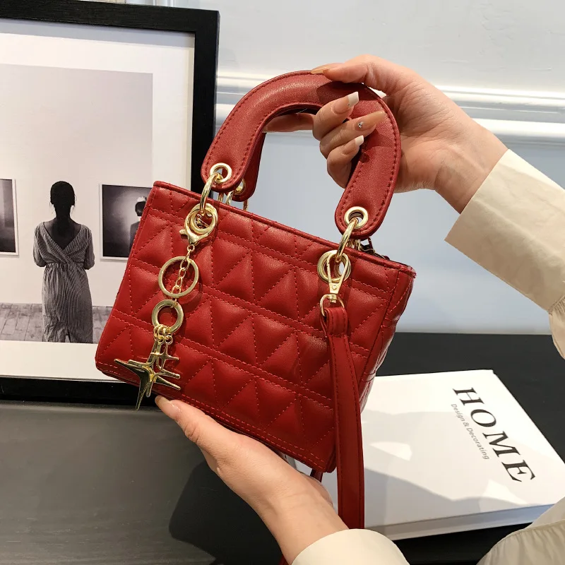 dh1102219088 New Summer Trendy Women Dia Lattice Shoulder hot Female Fashion Handle Ladies All dh1102219088 Match Crossbody Party Bag