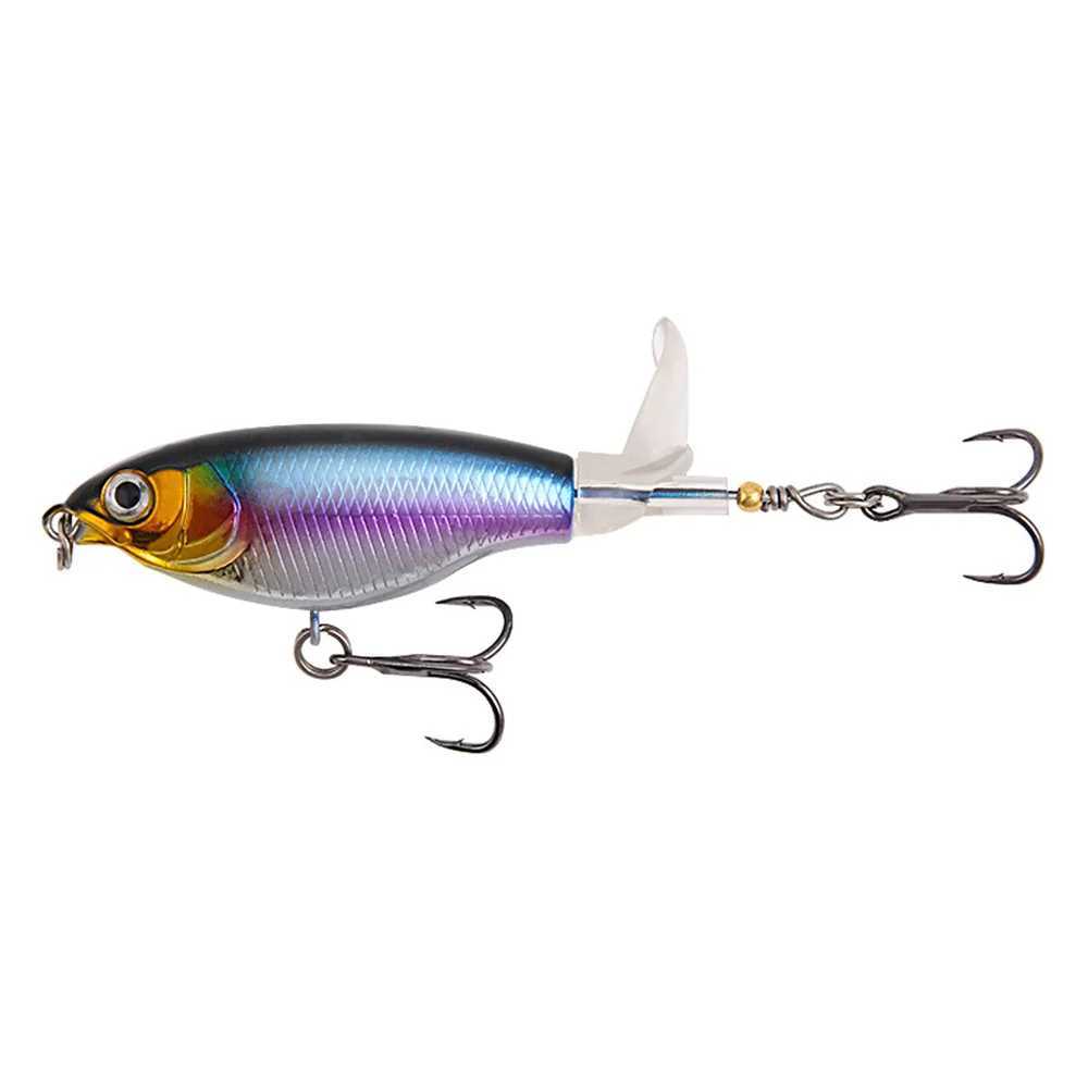 1Pcs Topwater Whopper Plopper Fishing Lure 6g/10g Trolling Catfish Artificial Hard Bait with Soft Rotating Tail Fishing Tackle Z250411