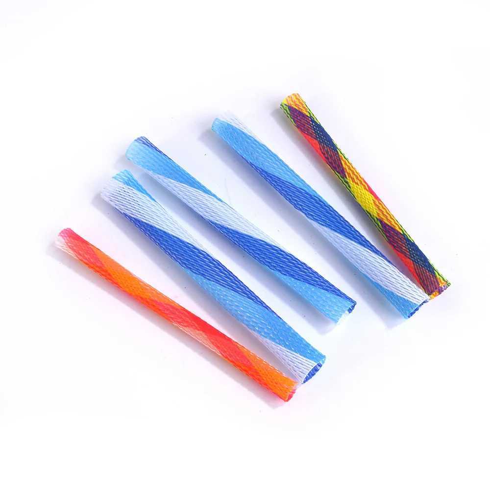 Cat toys with colorful spring tubes cat grinding claws biting toys stretchable elasticity pet dog supplies accessories interesting products Y250412