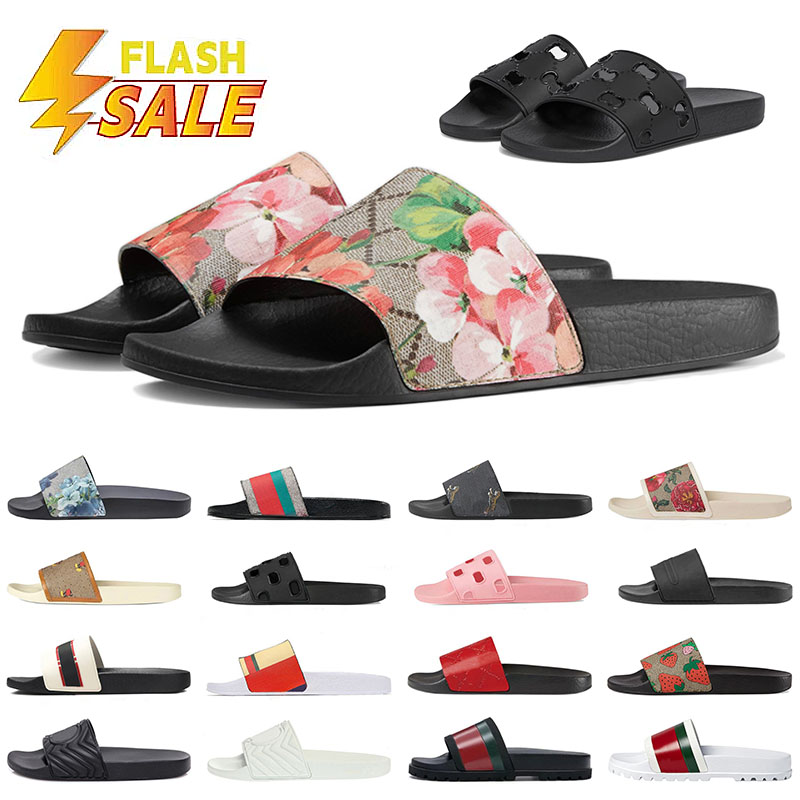 Designer Sandals Mens Womens Floral Animal Prints Slides Blue Pink Black Cloud Bottoms Slippers Flat Rubber Mules Sandal Flip Flops Beach Shoes Loafers Sliders