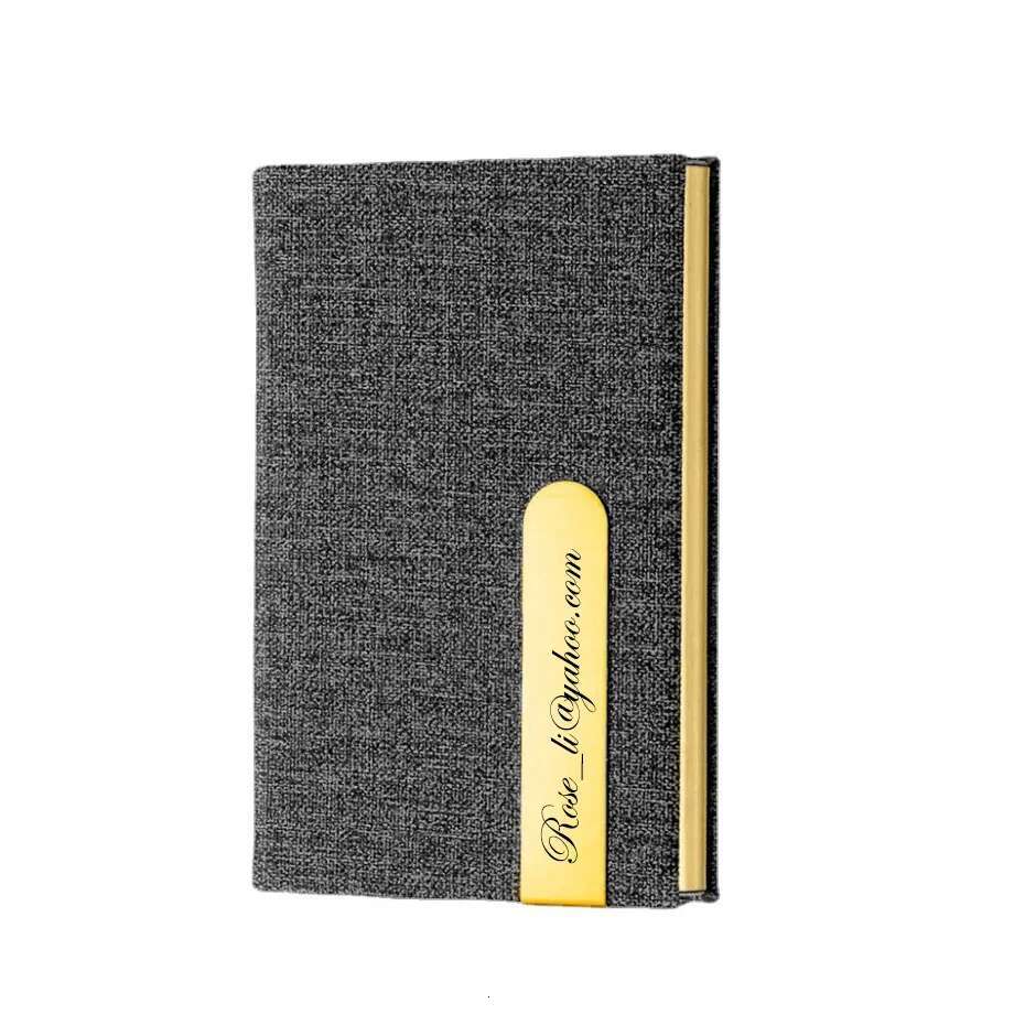 Custom Personalized Business Card Holder Wallet with Names Groomsman Designer Cardholders Fathers Day Gifts for Him ddmythur