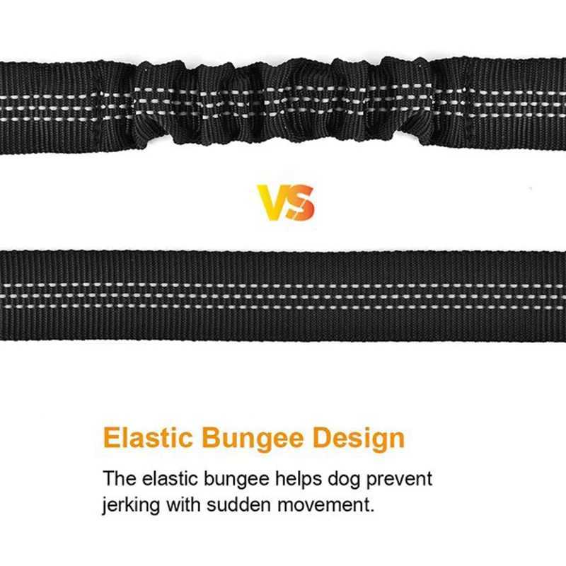 Durable nylon dog seat strap suitable for small dogs adjustable reflective elastic lead small dog wagon safety rope French bulldog Y250412