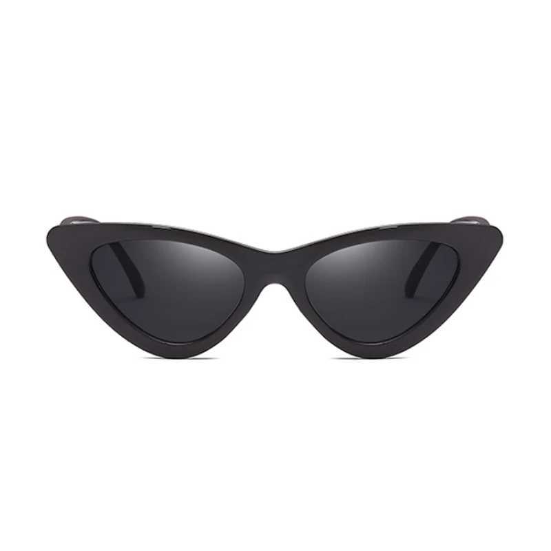 Sexy Cat Eye Sunglasses Woman Brand Designer Mirror Black Triangle Sun Glasses Female Lens Shades for Ladies Eyewear UV400C250411