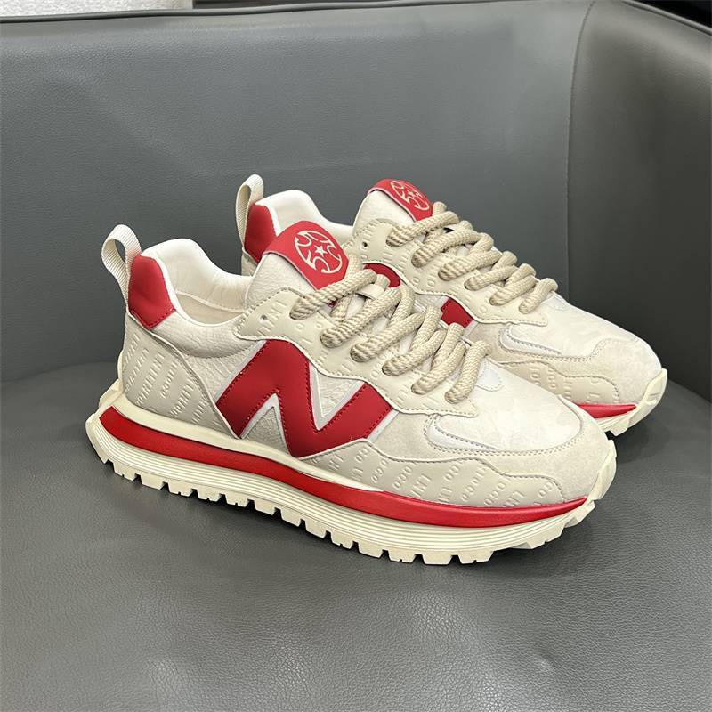 designer shoes 2025 new Men's trendy leather sneakers versatile comfortable and stylish Casual and sporty they are also known as Forrest Gump sho
