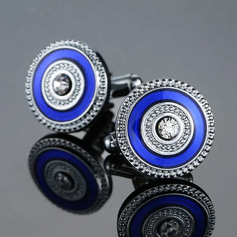 New Fashion Design Mens Shirt Cufflinks Luxury Crystal Zircon Cufflinks Accessories WholesaleT250412